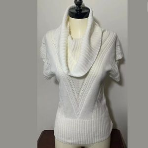 Candie's Ivory Cowl Neck Sweater